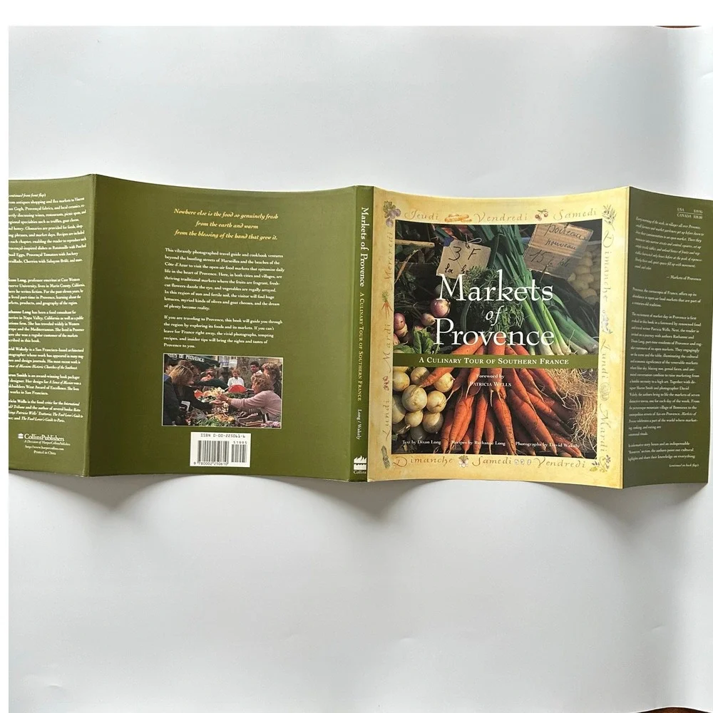 Markets of Provence Long‎ 1996 Hardcover Collins SF Culinary Travel DJ Very Good